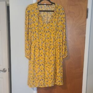Floral Yellow Dress